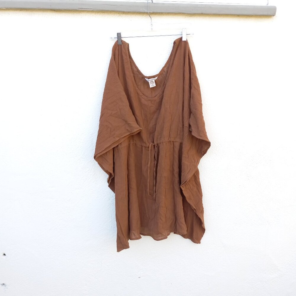 NWT 100% Cotton Rust Cover Up/Poncho
